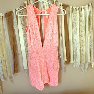 Low neck romper